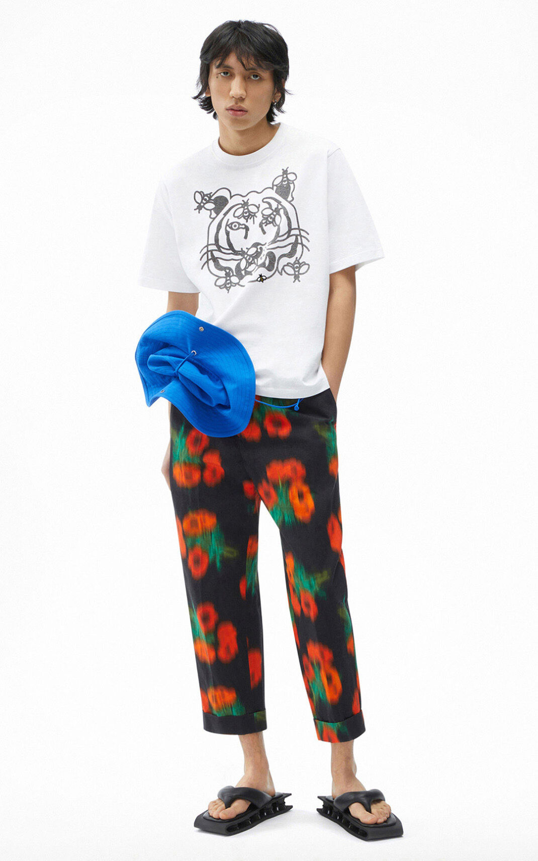 Kenzo Bee a Tiger T Shirt Herr | 61745-ZHFP